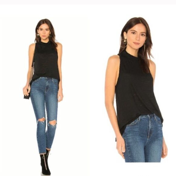 Free People We the Free Brisbane Tank Black NWOT - Picture 4 of 14